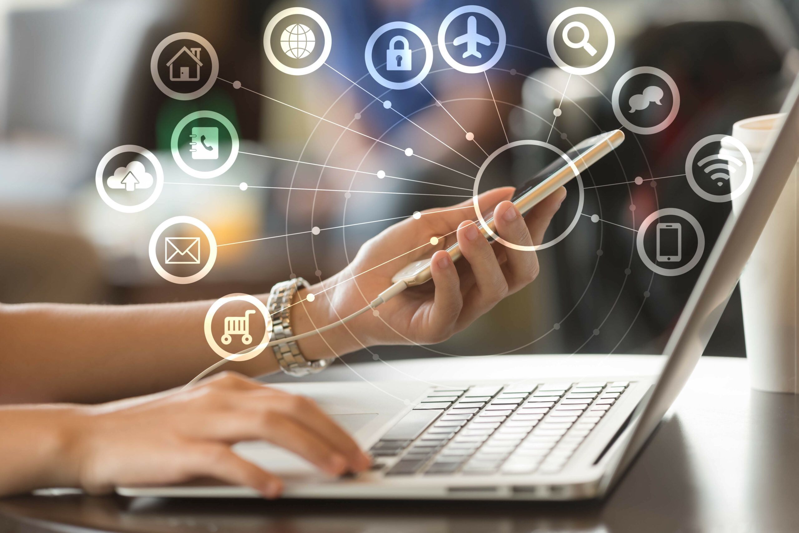 Conectividad digital para trabajo y comunicación